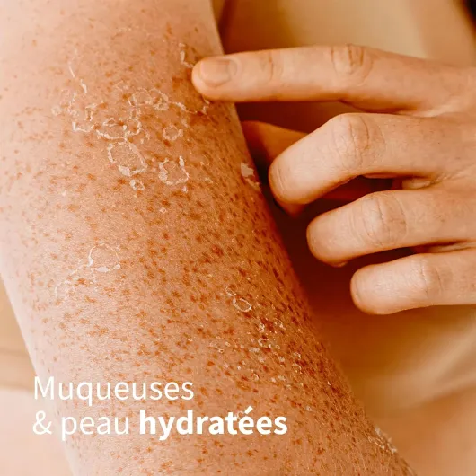 Hydra-FORT - Hydratation Peau & Muqueuses - Sécheresse Vaginale, Oculaire & Peau Déshydratée – Concentration Oméga 7-60 Capsules – 30 jours