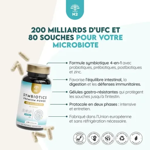 Test Probiotique Flore Intestinale N2 200B : du lourd sur le papier, efficace dans la vraie vie ?