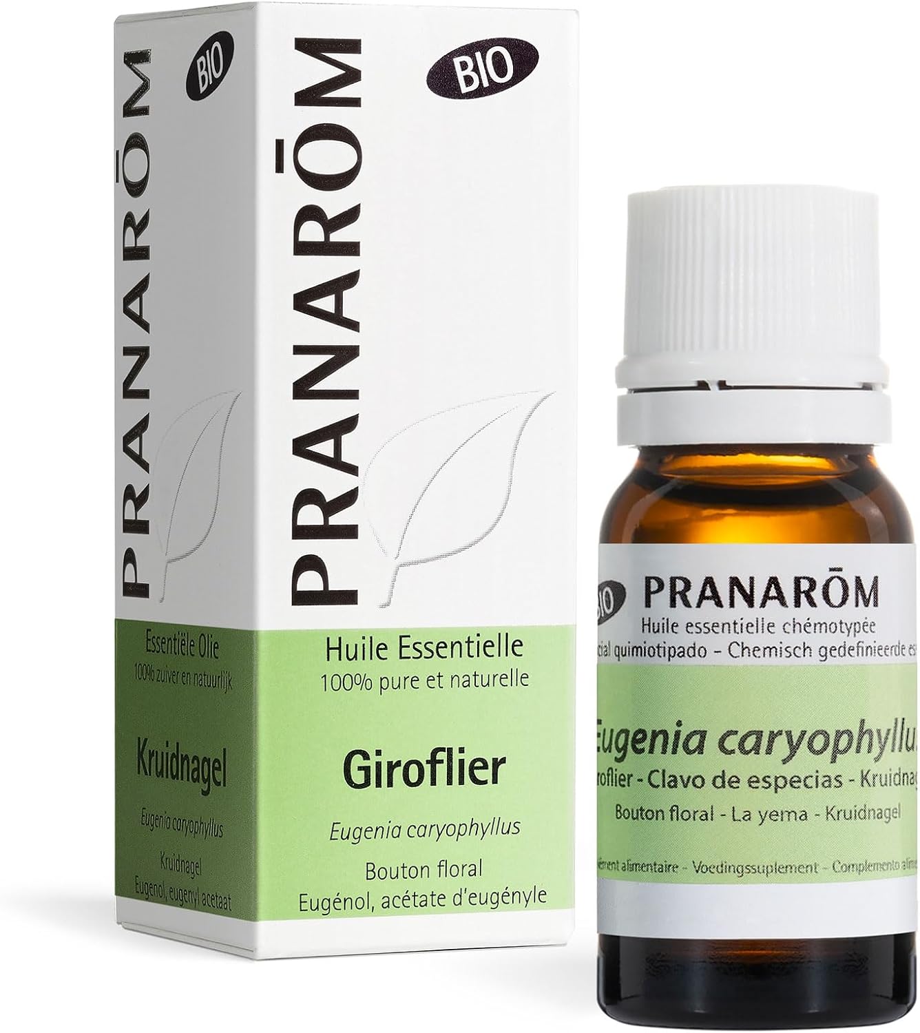 PRANARÔM - Giroflier BIO - Huile Essentielle Chémotypée - Confort bucco-dentaire - 100% Pure Et Naturelle - HECT - 10 ml
