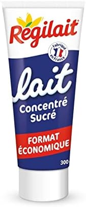 RÉGILAIT - Lait Concentré Sucré Entier Tube 300G - Lot De 4 - Vendu Par Lot