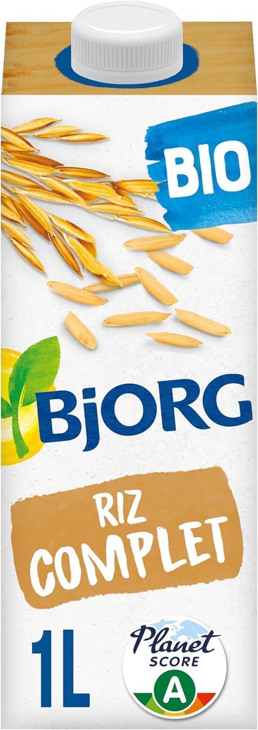 Boisson Riz Complet - Boisson Végétale Bio - Source de Fibres - 1L