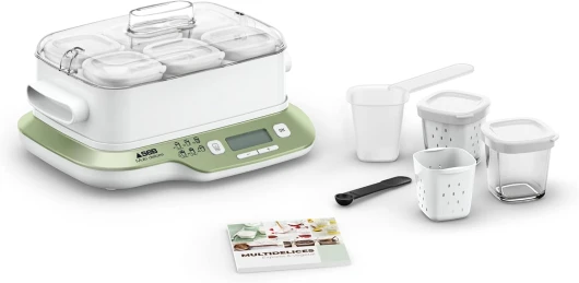 Multi Délices Express Végétal Yaourtière 6 pots verre 140 ml, Sans BPA, 6 programmes, Programme Express, Fabriqué en France YG660A11