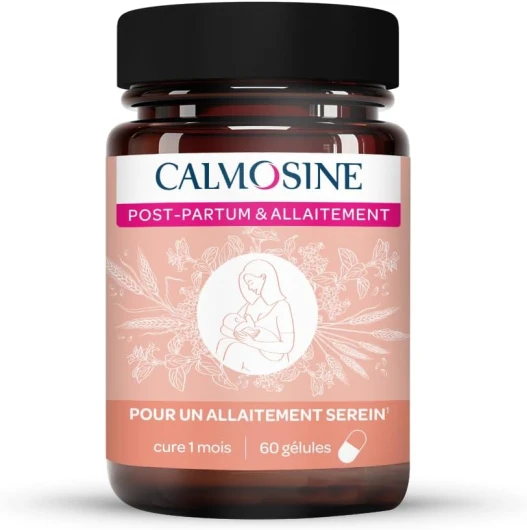Post-Partum Allaitement – Complément Alimentaire – 60 Gélules – Vitamines C, Magnesium, Oméga 3 – Fabriqué en France