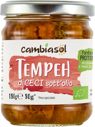 Tempeh de pois chiches à l'huile
