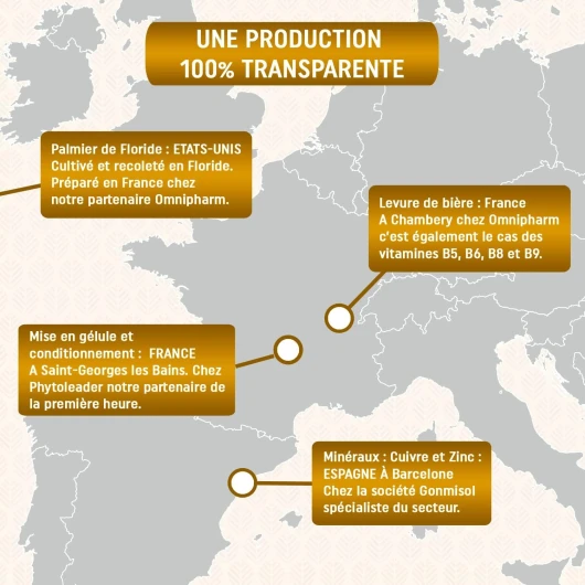 Levure de Bière Active - Pousse Cheveux - Haut Dosage 1640mg - Testé - Enrichi Vitamines & Minéraux - Complément alimentaire Peau & Ongles - 120 gélules/1 mois - Laboratoire Français MIRONLAB 120 unité (Lot de 1)