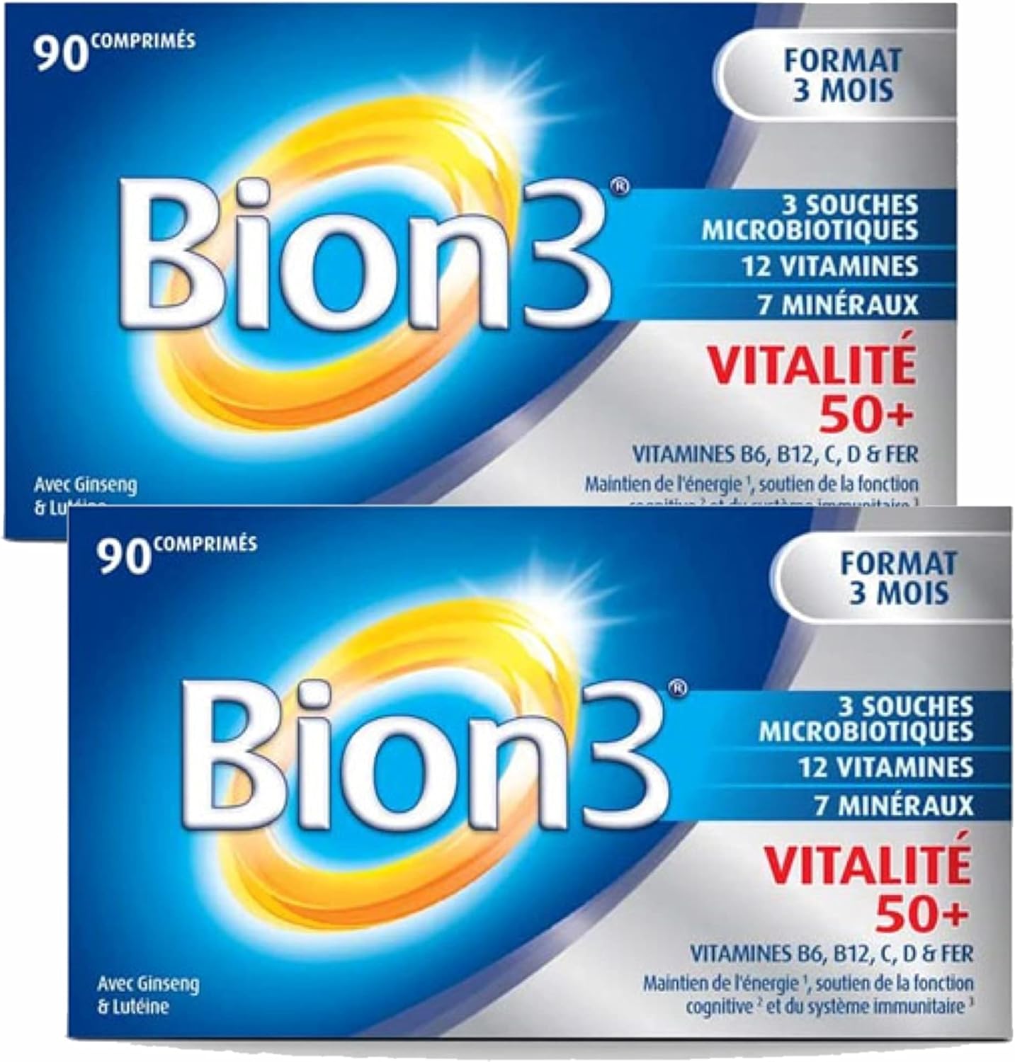 Bion 3 Sénior Vitalité 50+ Lot de 2 Boites de 90 Comprimés (2S)