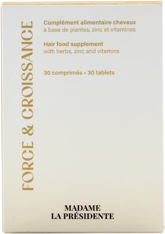Madame la Présidente - Force et croissance - compléments alimentaires cheveux - stimule la croissance des cheveux, renforce la fibre capillaire, améliore l'état des cheveux