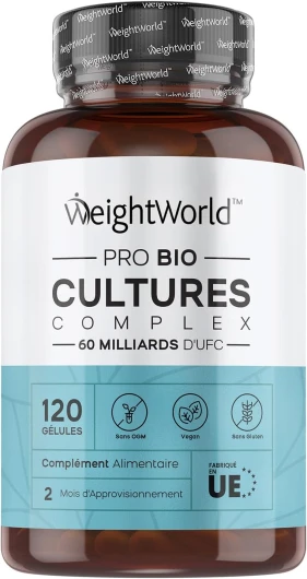 Prebiotique et Probiotique, 60 Milliards d'UFC 20 Souches Prébiotiques et Probiotiques,120 Gélules Vegan, Lactobacillus Reuteri, Lactobacillus Gasseri, Plantarum, Bifidobacterium Longum, Infantis