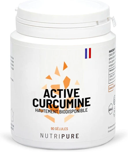 Active Curcumine 100% pure Cavacurmin® - Vegan - Antioxydant & anti inflammatoire naturel - Hydrosoluble : biodisponibilité 39X sans additif nocif - 90 gélules - 1 Mois - Made in France 90 unité (Lot de 1)