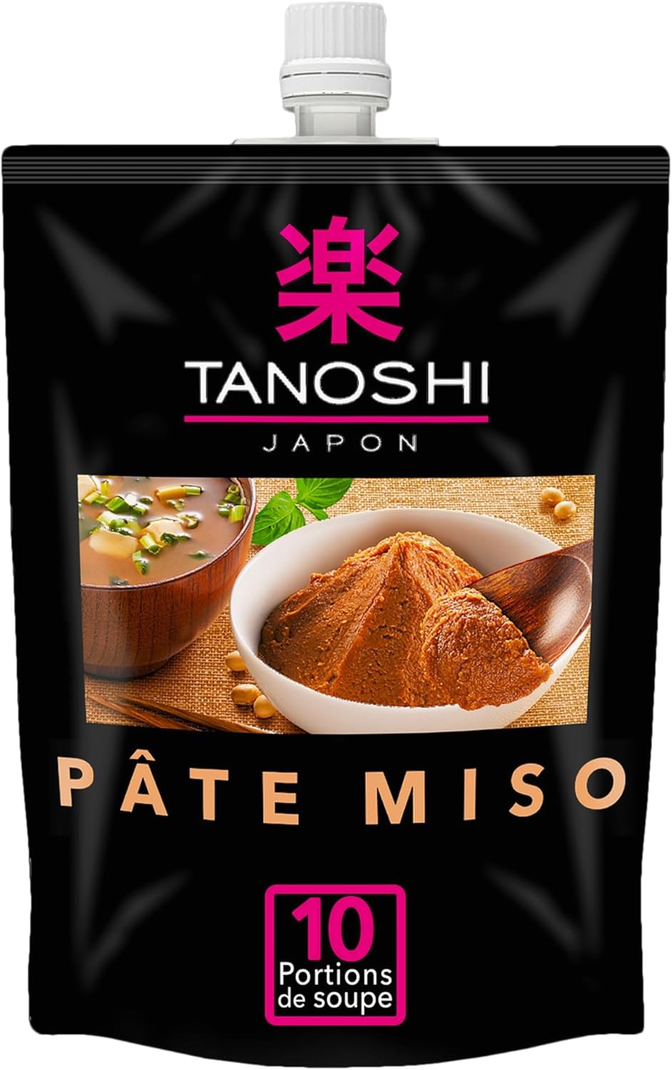 Pâte Miso Japonaise pour Soupes et Plats - Condiment Traditionnel Fermenté - 1 Gourde Refermable - 150 g Pâte Miso pour Soupe