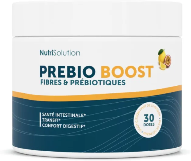 PrébioBoost : Complément Prébiotique Naturel pour Personnes Âgées - Favorise la Santé Digestive, un Transit Régulier et le Confort Intestinal - Fabriqué en France par Nutrisolution (1)
