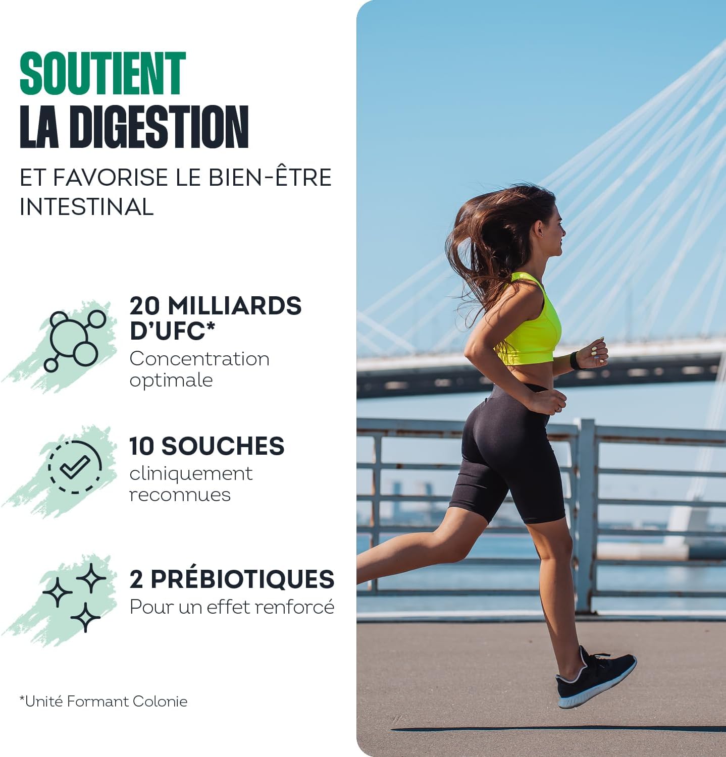 Pré-Probiotiques - 20 Mds d'UFC/jour - Lactobacillus gasseri - Digestion, Immunité & Microbiote - Complément Alimentaire Équilibre Intestinal - 30 gélules - Fabriqué en France