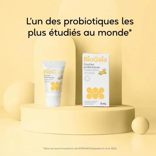 BioGaia Gouttes Probiotiques pour Bébés & Nourrissons - Équilibre de la Flore Intestinale - Complément Alimentaire à Base de Probiotiques - Contient le L - reuteri Protectis - Flacon de 5 mL – Lot de 3