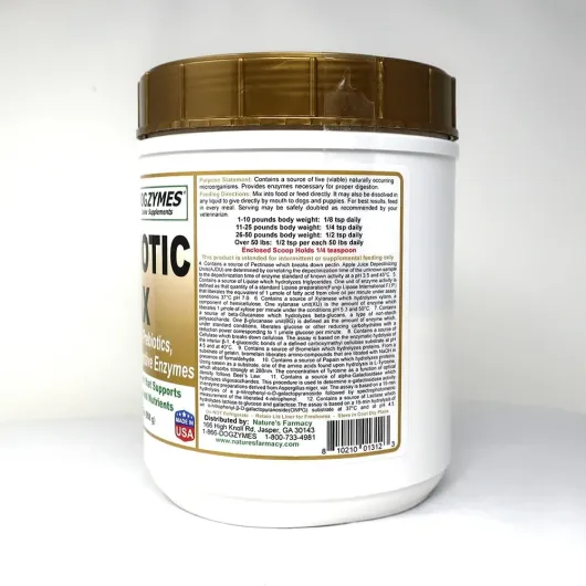 Dogzymes Probiotic Max -10 milliards de CFU's Probiotiques, prébiotiques, enzymes digestives (2 lb) 2 Pound