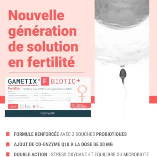 Test GAMETIX F BIOTIC+ Densmore : le complément fertilité qui mise sur les probiotiques