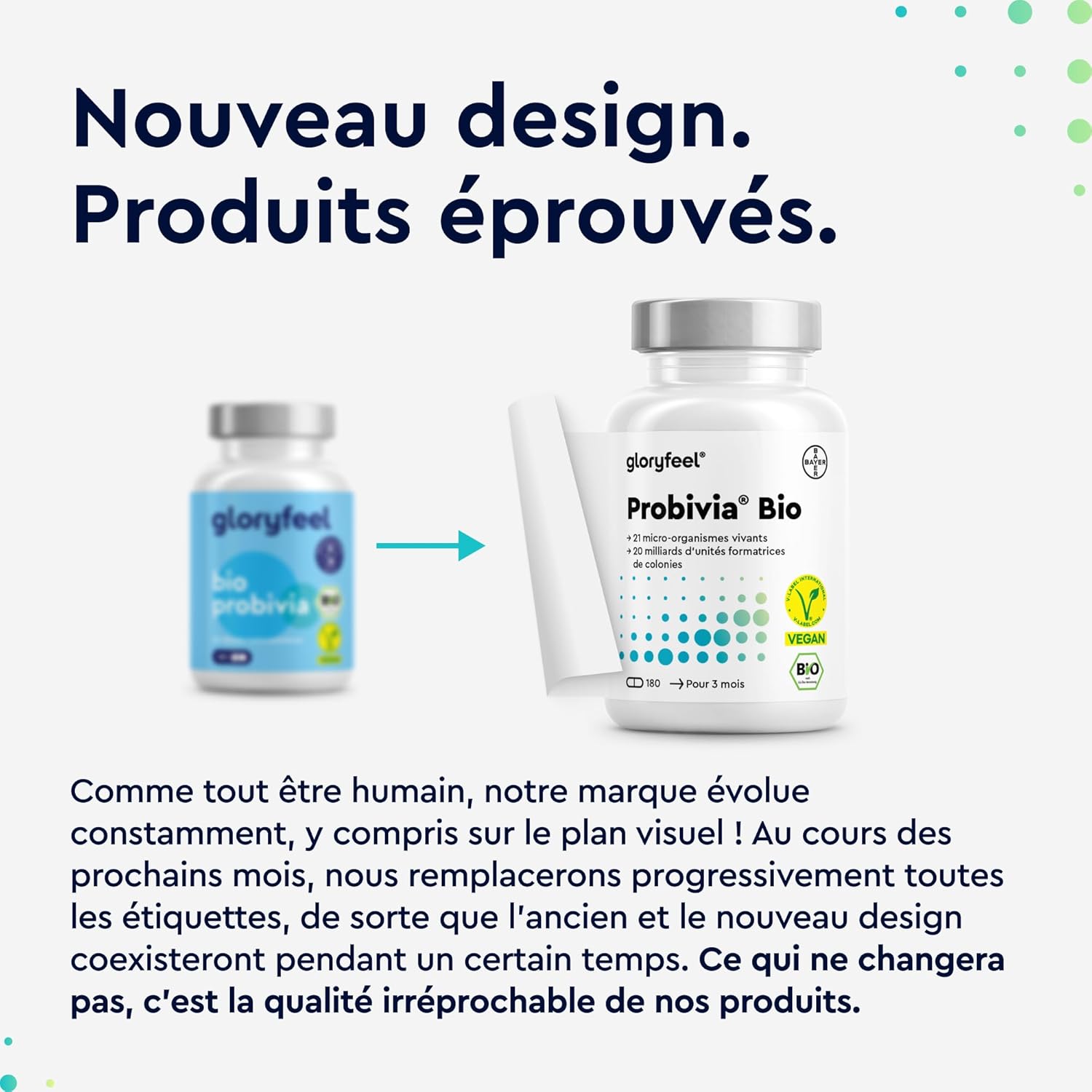 Bio Probivia, Ferment Lactiques Biologiques avec de l'Inuline, 180 Capsules Végétaliens (2 mois), 20 Milliards d'UFC par Jour pour la Flore Intestinale, Soutien la Digestion, Complément Alimentaire
