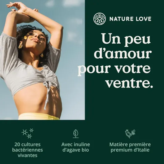 ® Complexe de cultures Probiona - 20 souches bactériennes + inuline bio - 180 gélules gastro-résistantes - Hautement dosé : 20 mrd d’UFC par dose journalière - Végane, produit en Allemagne