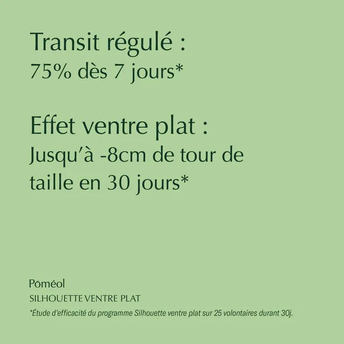 POMÉOL ǀ Complément Alimentaire confort digestif - Ventre plat, Transit, Digestion, Ballonnement, Détox - TransitPulse ǀ 30 jours ǀ Menthe poivrée, Fenouil, Chlorelle, Matricaire Lot de 1