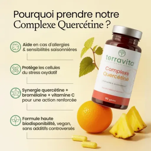Test Terravita Complexe Quercétine : un coup de pouce correct contre les allergies, sans miracle