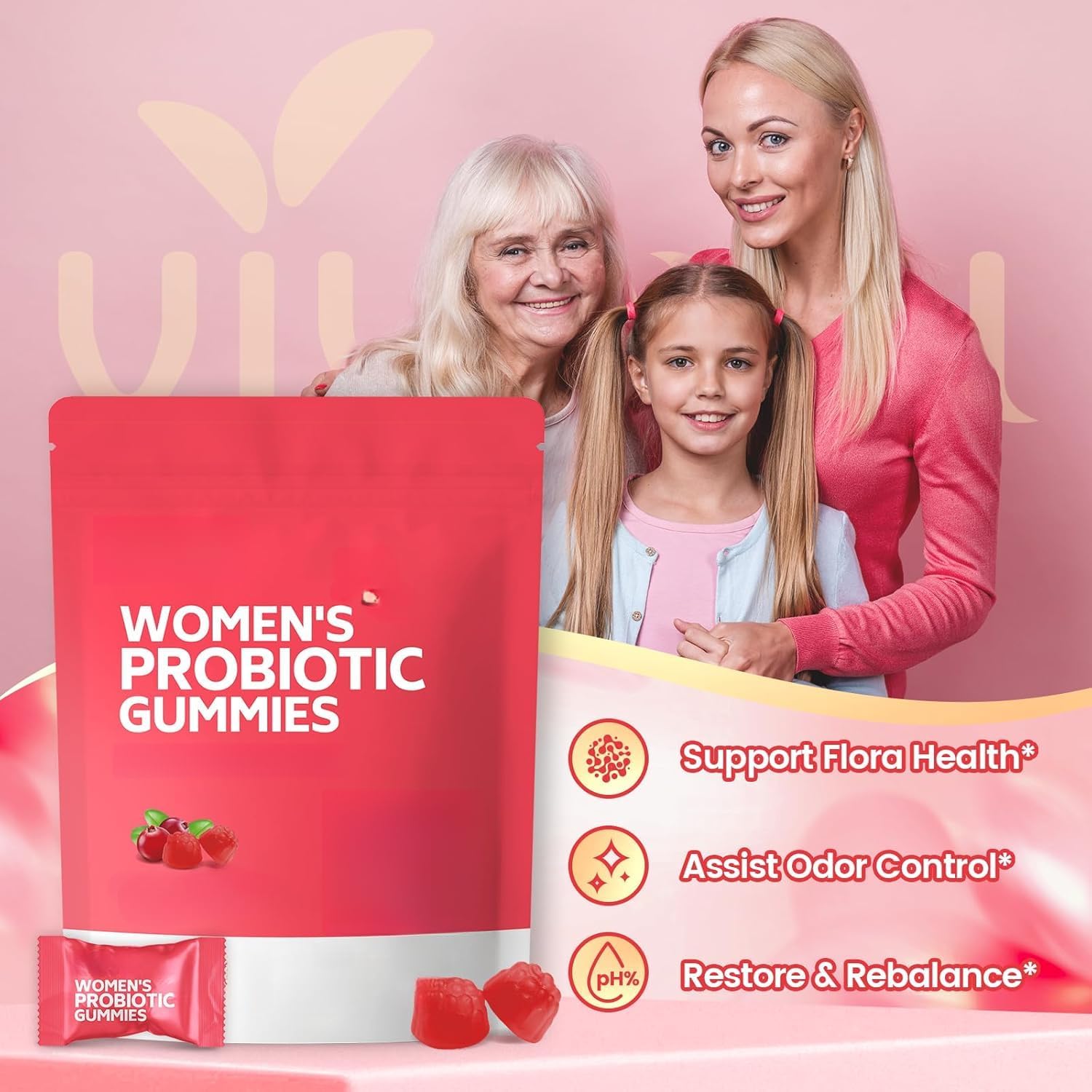 Probiotiques pour femmes, pH équilibré pour une odeur saine (2)