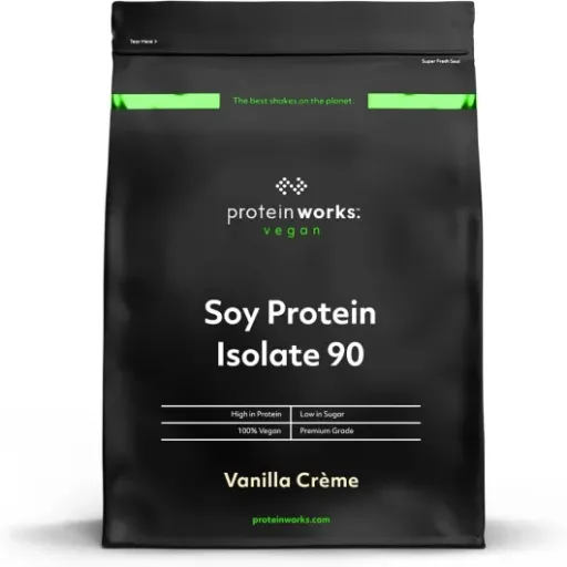 Test THE PROTEIN WORKS Isolat de protéine de soja 90 vanille : beaucoup de protéines, plaisir moyen